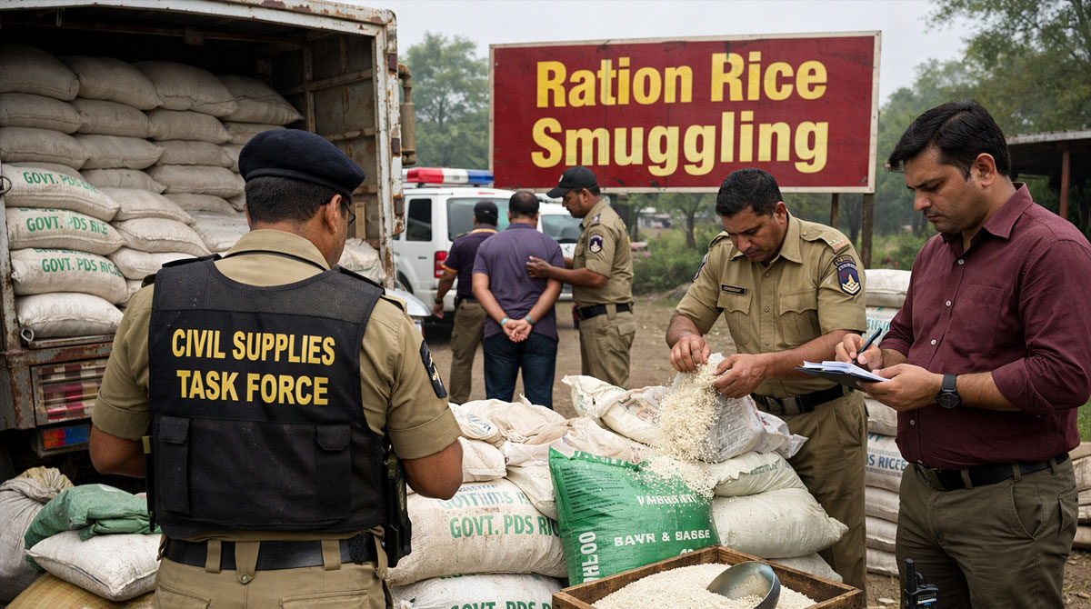 Crackdown on Ration Rice Smuggling Intensified in Telangana