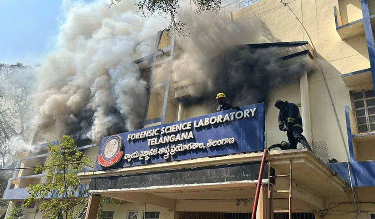 Fire Breaks Out at Forensic Lab in Hyderabad’s Nampally