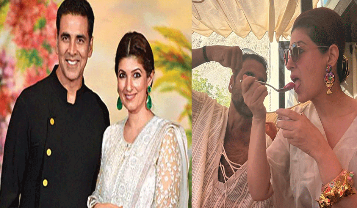 Twinkle Khanna indulges in a gluttony contest with hubby Akshay Kumar