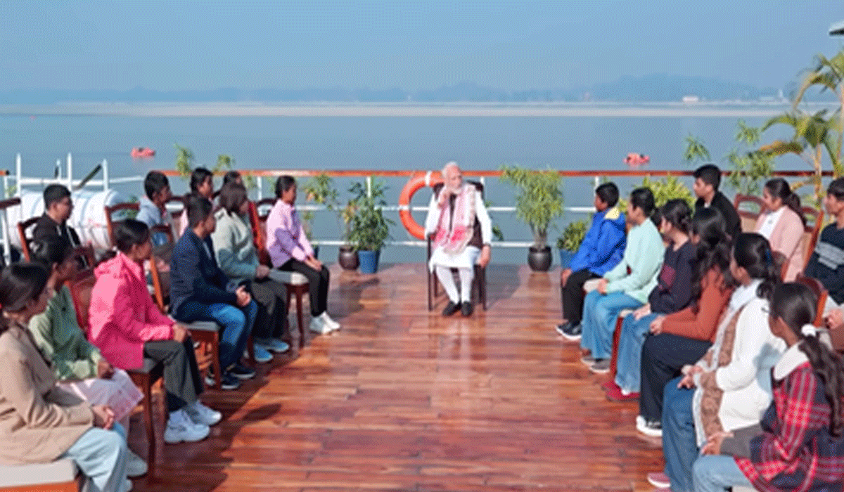 Self-confidence, health, discipline key to success: PM Modi to Assam students at Pariksha Pe Charcha