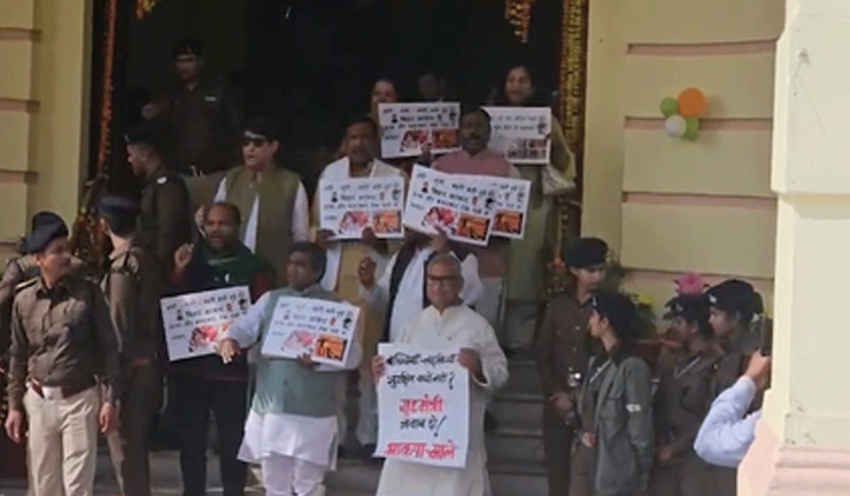 Bihar opposition protests Darbhanga crime, NEET aspirant death and Pappu Yadav arrest