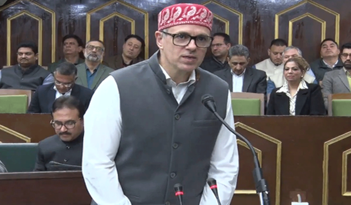 BJP MLAs stall proceedings of J&K Assembly over Omar Abdullah's 'unparliamentary remarks'