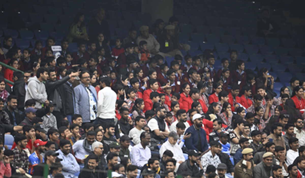 DDCA hosts students and Delhi Police families for SA vs UAE at Arun Jaitley Stadium