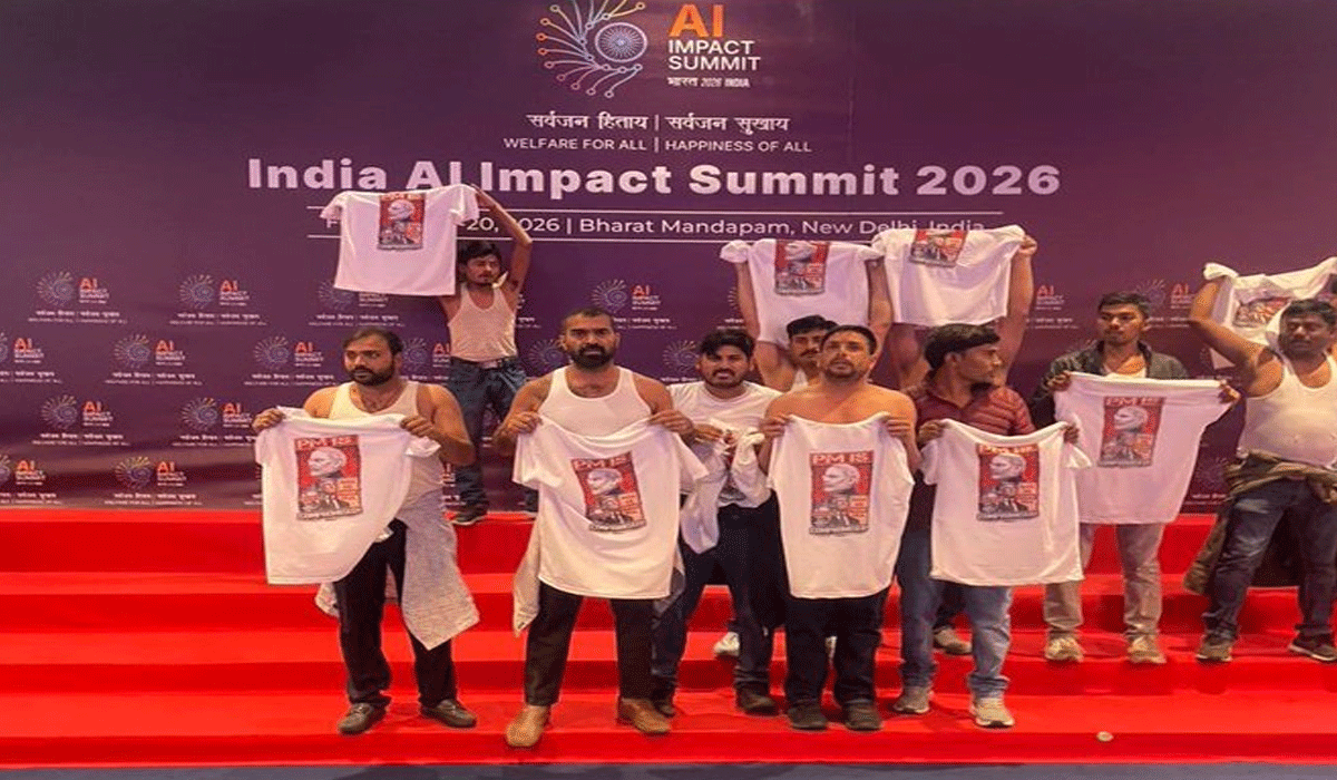'For them, AI is Anti-India': BJP blasts Congress over shirtless protest at Bharat Mandapam
