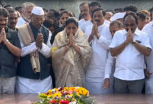 Sunetra Pawar Pays Tribute at Yashwantrao Chavan Memorial in Satara