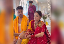 Ankita Lokhande calls praying with husband Vicky Jain ‘powerful’ after performing Bhaktambar puja