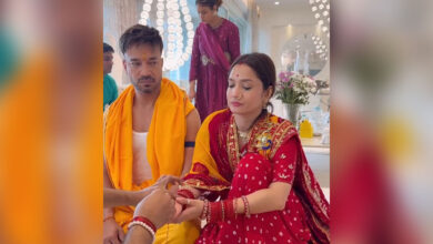 Ankita Lokhande calls praying with husband Vicky Jain ‘powerful’ after performing Bhaktambar puja