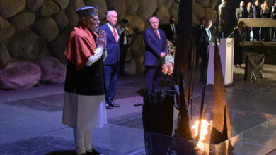 PM Modi pays tribute to Holocaust victims in Jerusalem