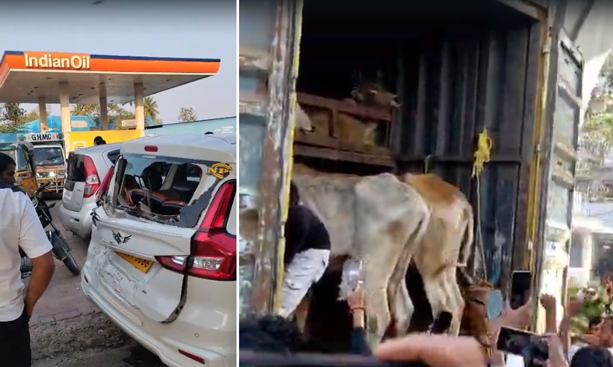 Aramghar Junction Tension: Traffic Jam After Cow Transport Row in Rajendranagar