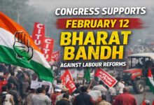 Congress Extends Support to February 12 Bharat Bandh, Opposes Centre’s Labour Reforms