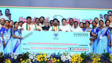 CM Revanth Reddy Signals Congress Confidence at Parigi Rally, ₹567 Crore Cheque to Women’s Groups