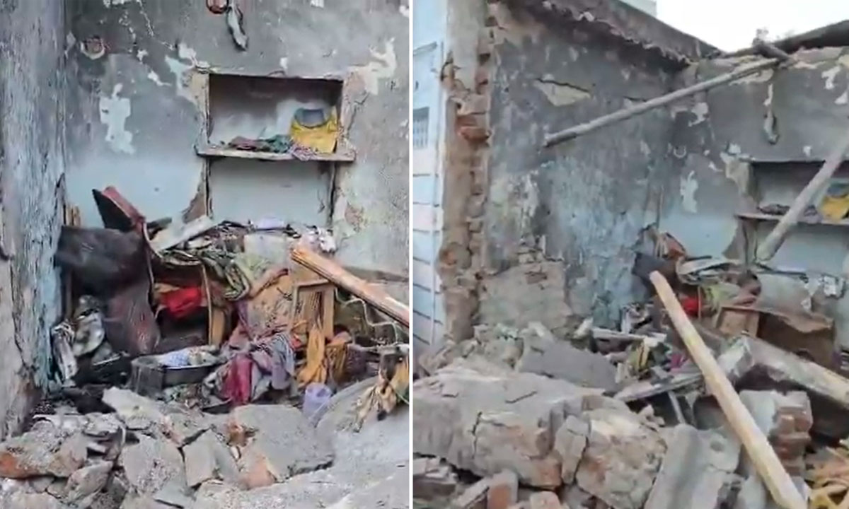 Kachiguda Cylinder Blast: House Roof Damaged in Krishna Nagar, Major Tragedy Averted