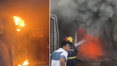 Mobile Phone Shop Fire at Padmavathi Plaza Near KPHB Bus Stop Brought Under Control