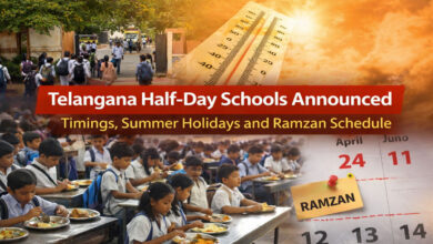 Telangana Half-Day Schools Announced: Timings, Summer Holidays and Ramadan Schedule