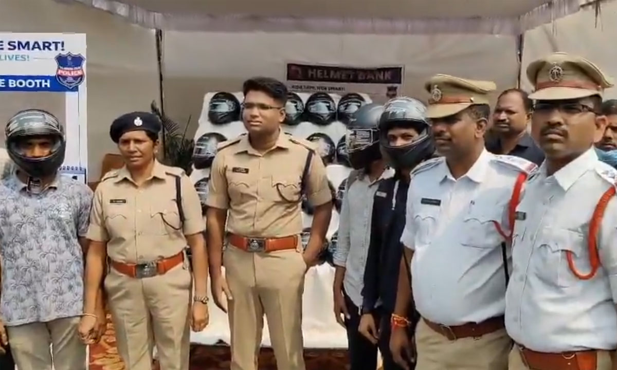 Helmet Bank Launched: Malkajgiri Traffic Police Start ‘Arrive Alive’ Road Safety Initiative