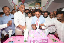 K Chandrashekhar Rao 72nd Birthday Celebrated at Telangana Bhavan with BRS Leaders