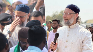 Asaduddin Owaisi Leads Padayatra in Bodhan, Appeals for AIMIM Victory in Municipal Elections
