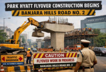 Park Hyatt Flyover Construction Begins at Banjara Hills Road No. 2, Traffic Restrictions Announced
