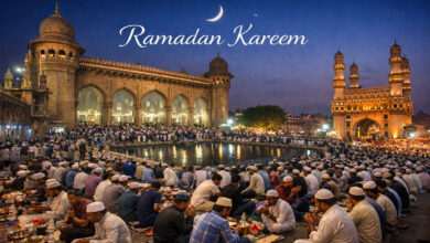 Historic Mecca Masjid Hyderabad Glows with Ramadan Spirituality Under Charminar’s Shadow