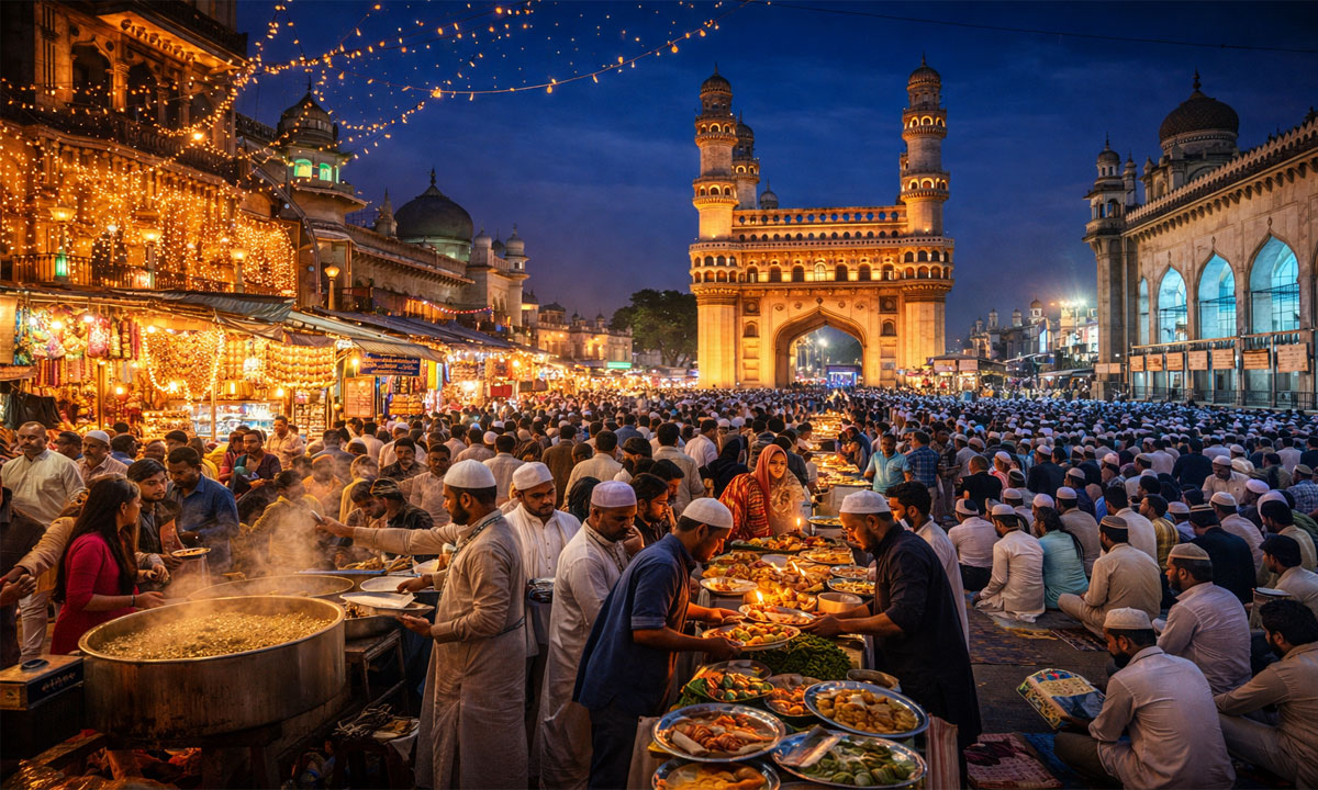 Hyderabad Ramadan Buzz Peaks by 8th Roza as Markets, Mosques, and Iftar Gatherings Come Alive