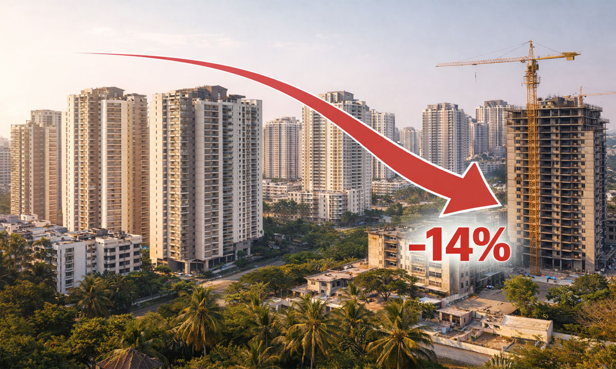 Hyderabad Home Registrations Dip 14% in January as Premium Housing Slows