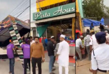Chandrayangutta Traffic Police Clear Encroachments Near Pista House Bandlaguda, Haleem Stalls Removed
