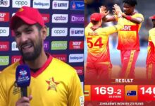 T20 WC: 'I am very proud and happy,' says Raza after Zimbabwe stun Australia