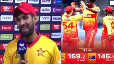 T20 WC: 'I am very proud and happy,' says Raza after Zimbabwe stun Australia