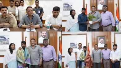 Hyderabad’s U-19 Star Aaron George Felicitated by Minister Md. Mohammed Azharuddin at Telangana Secretariat