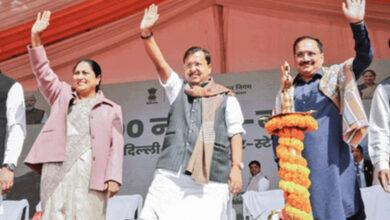 BJP President Nitin Nabin launches 500 DTC e-buses, flays AAP govt for failure