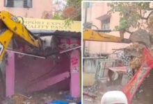 GHMC Cracks Down on Footpath Encroachments in Mallepally, Demolitions Near Anwar-ul-Uloom College