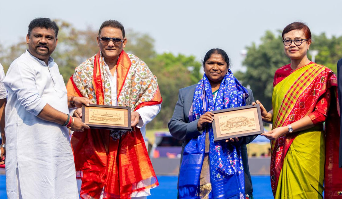 Chief Guest Minorities Welfare Minister Mohammad Azharuddin, Minister Seethakka Grace FIH Women’s Hockey World Cup Qualifiers in Hyderabad