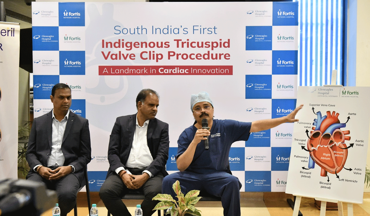South India’s First Tricuspid Clip Procedure Performed at Gleneagles Hyderabad