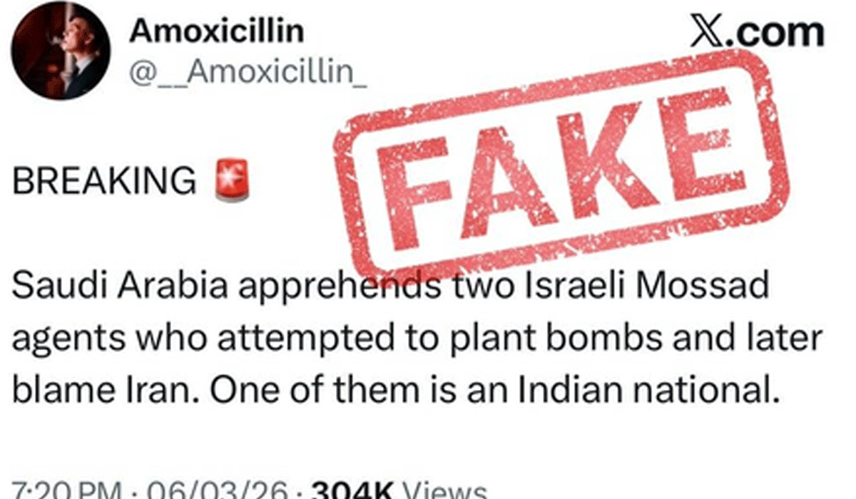 Govt debunks viral claim on Indian 'Israeli arrest’, post linked to 'pro-Cong' X account