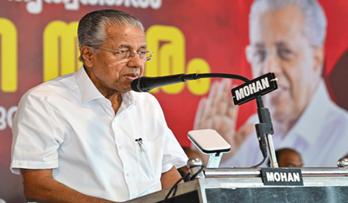 CM Vijayan accuses Congress of ‘bulldozer raj' in Telangana