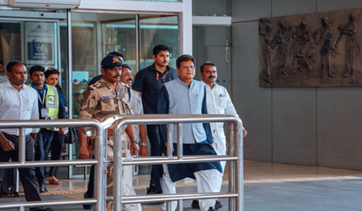 'Will sit together and decide today': Piyush Goyal in Chennai on NDA seat-sharing