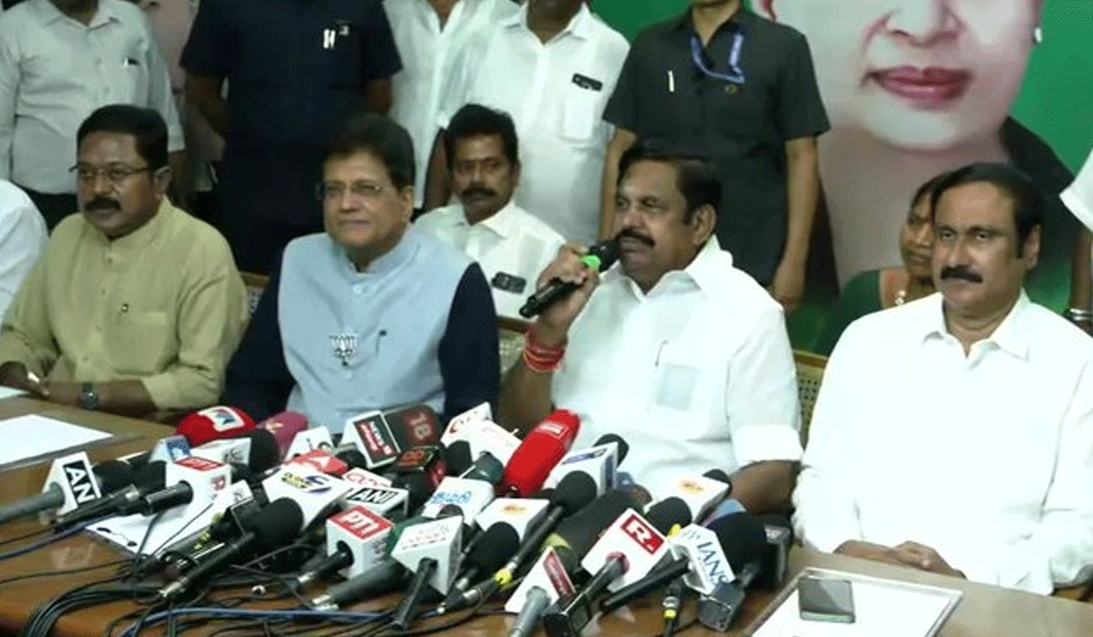 AIADMK finalises NDA seat sharing; BJP to contest on 27 seats