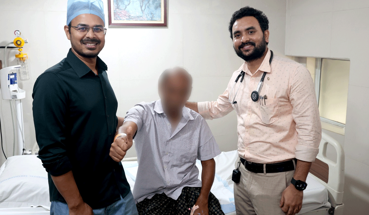 65-year-old man saved from life-threatening brain artery blockage at KIMS Seethammadhara