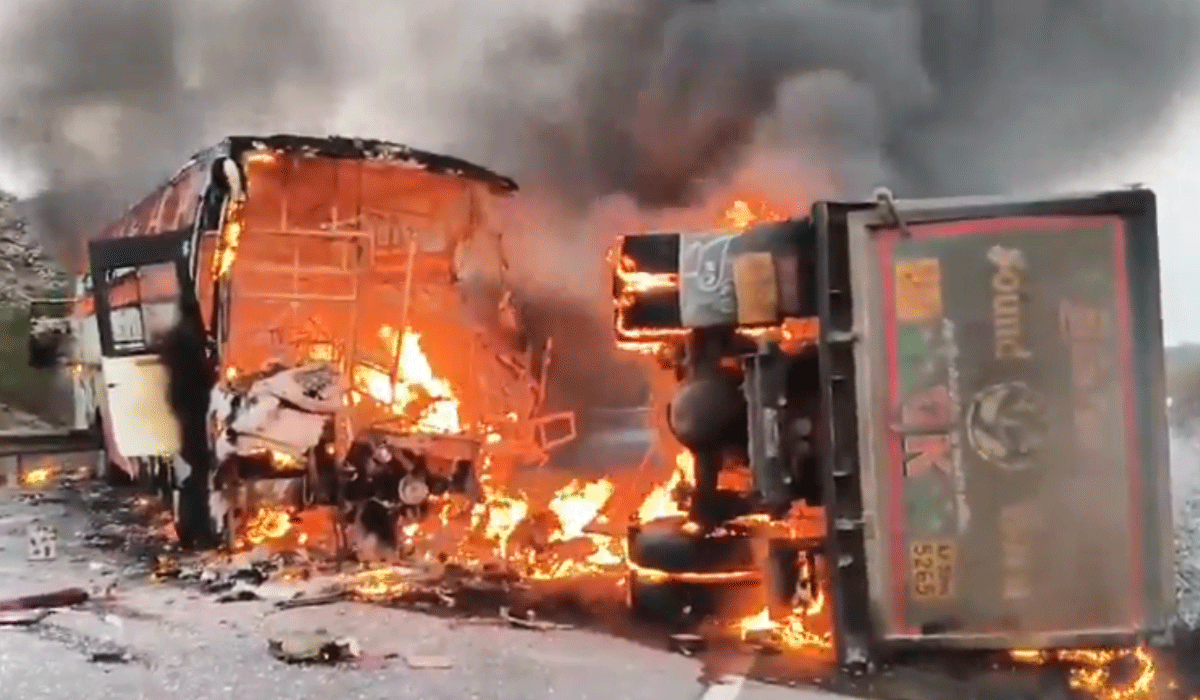 Andhra bus fire tragedy: Govt sets up control room, issues helpline numbers