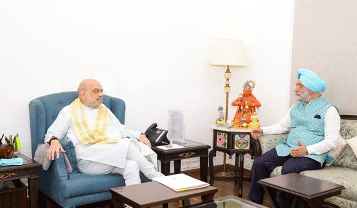HM Amit Shah, Delhi L-G Sandhu discuss development, security