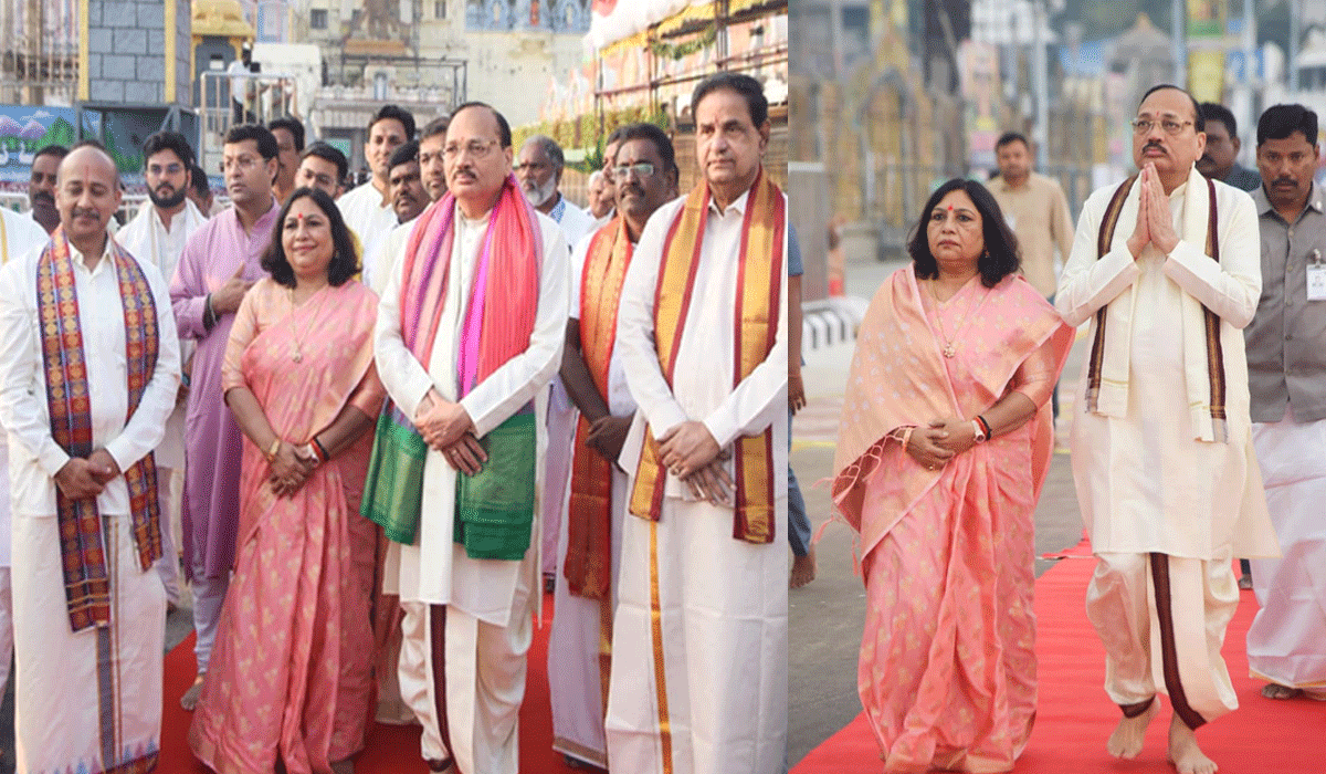 CJI Surya Kant offers prayers at Tirumala temple