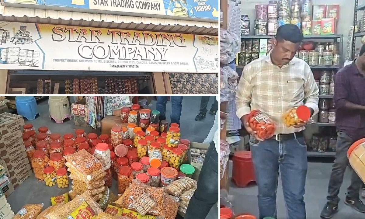 Food Adulteration Bust: Expired Biscuits, Unlabeled Items Seized in Mailardevpally Raid