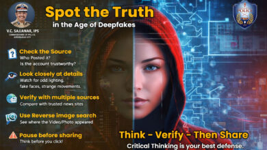 Hyderabad Police Commissioner V C Sajjanar Warns Public About AI Deepfake Videos and Fake Photos