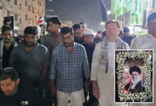 AIMIM Legislators Lead Protest March in Hyderabad Against Killing of Iran’s Supreme Leader Ayatollah Ali Khamenei