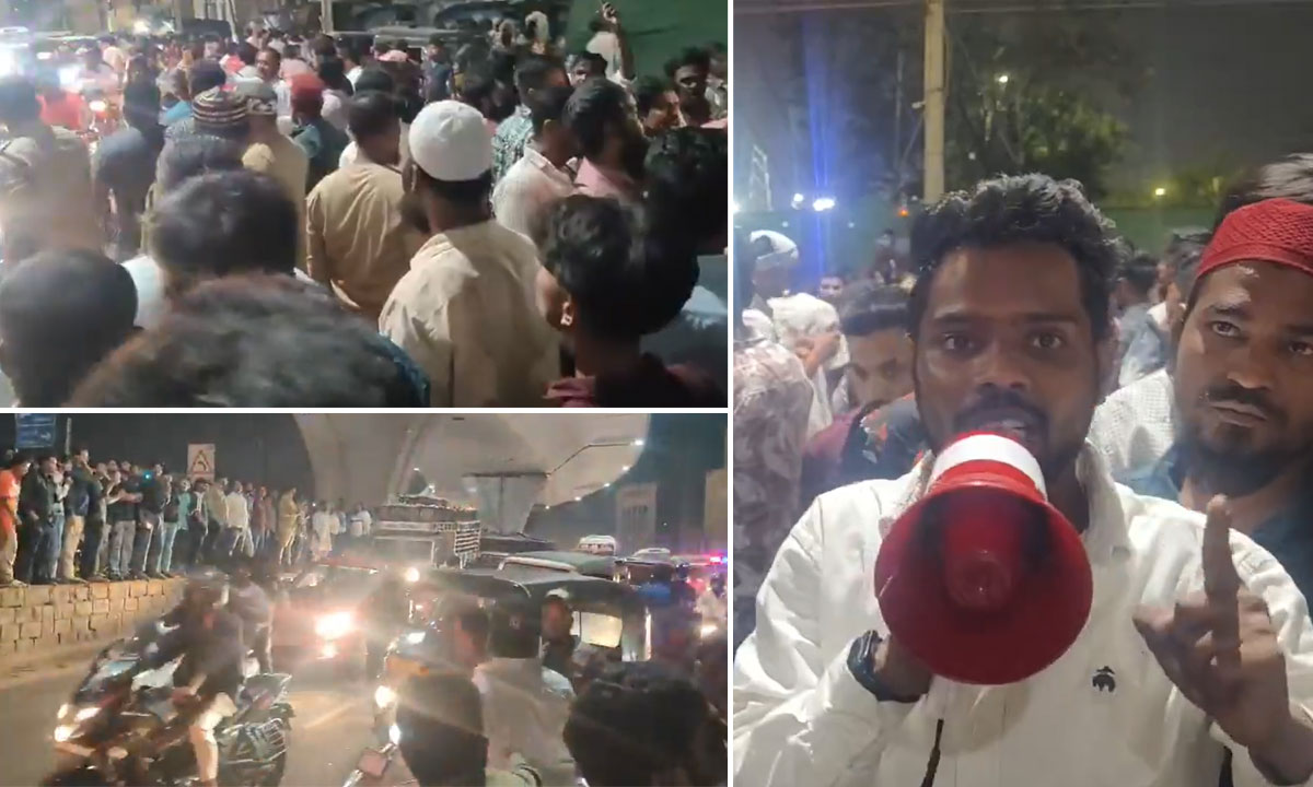 Hyderabad Auto Drivers Protest at Rajendranagar: Gas Shortage and Illegal Autos Trigger Massive Roadblock