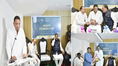 Minority Welfare Minister Mohammad Azharuddin Attends Launch of Peace Foundation Initiative in Hyderabad