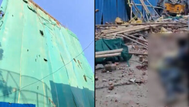 Hyderabad Construction Accident: Two Workers Dead, Two Injured After Wall and Scaffold Collapse in Tolichowki