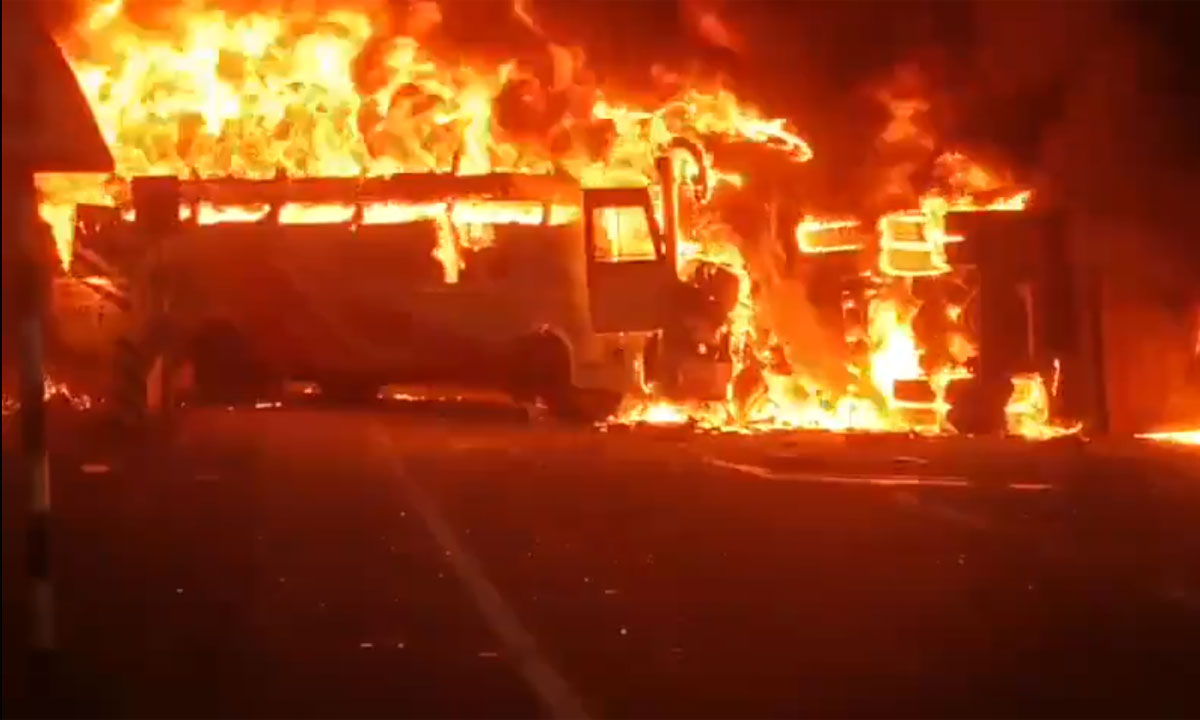 Andhra Pradesh Bus Accident: 14 Dead After Private Bus Collides with Tipper Truck Near Markapuram