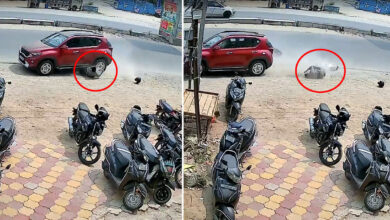 Telangana Horror: Kia Car Hits Bike, Drags It for Several Meters; Medical Representative Killed