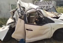 Shadnagar Accident Today: Tipper Lorry Hits Car Near Kothur Petrol Pump, Four Injured